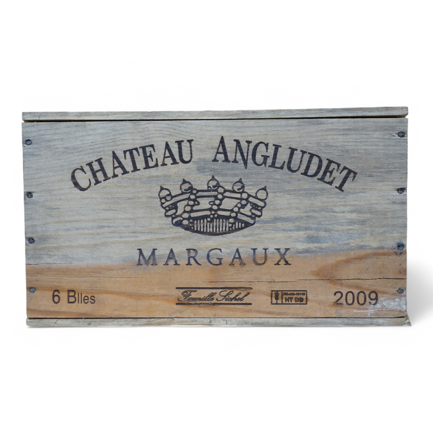 Six bottles of Chateau Angludet Margaux 2009 (O.W.C). Condition - unopened, from a local private cellar